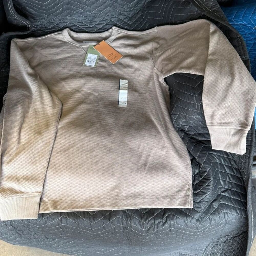 Men’s L long sleeved shirt tan Goodfellow and co